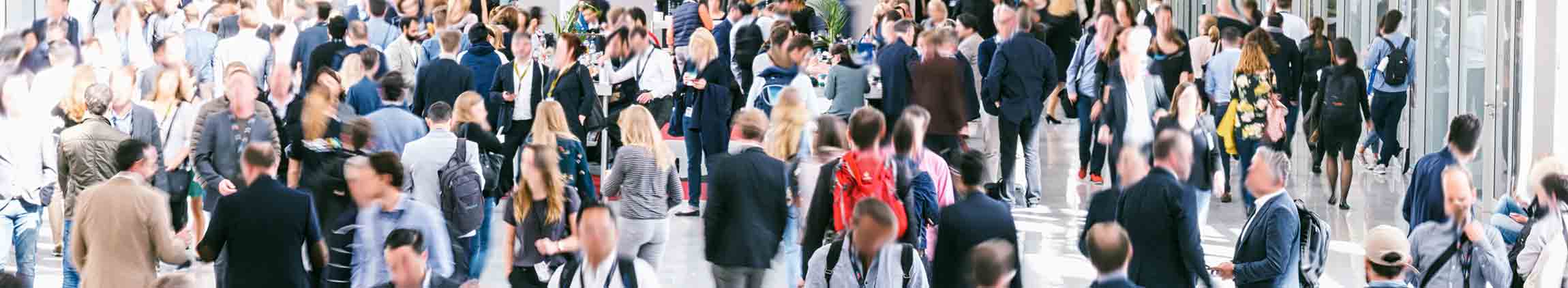 IFE NY 1 People walking in an expo