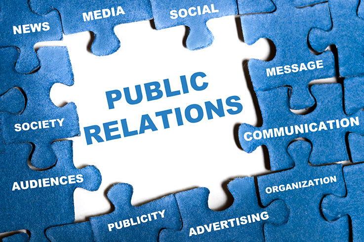 Public Relations blue puzzle