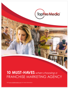 Ebook cover: 10 Must-haves When Hiring a Franchise Marketing Agency